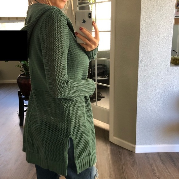 Knit hooded cardigan - Picture 2 of 4